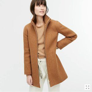 J.Crew Petite Lodge coat in Italian stadium-cloth wool-K0897-HTHR ACORN-NWT